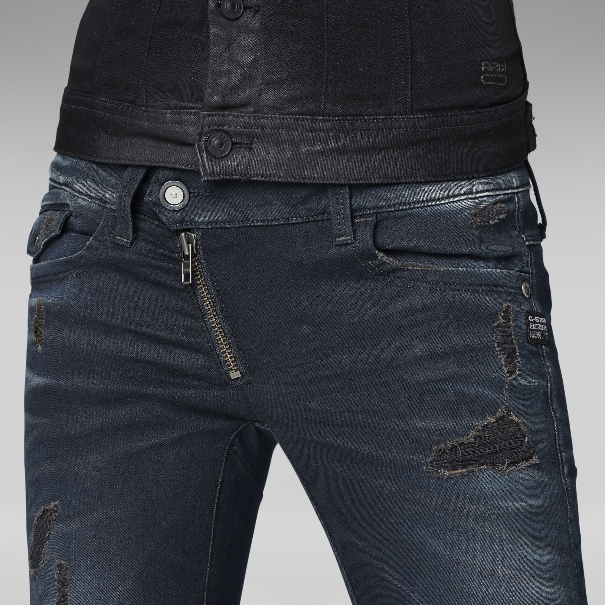 Lynn Zip Skinny Jeans | Dk Aged Destroy | G-Star RAW®