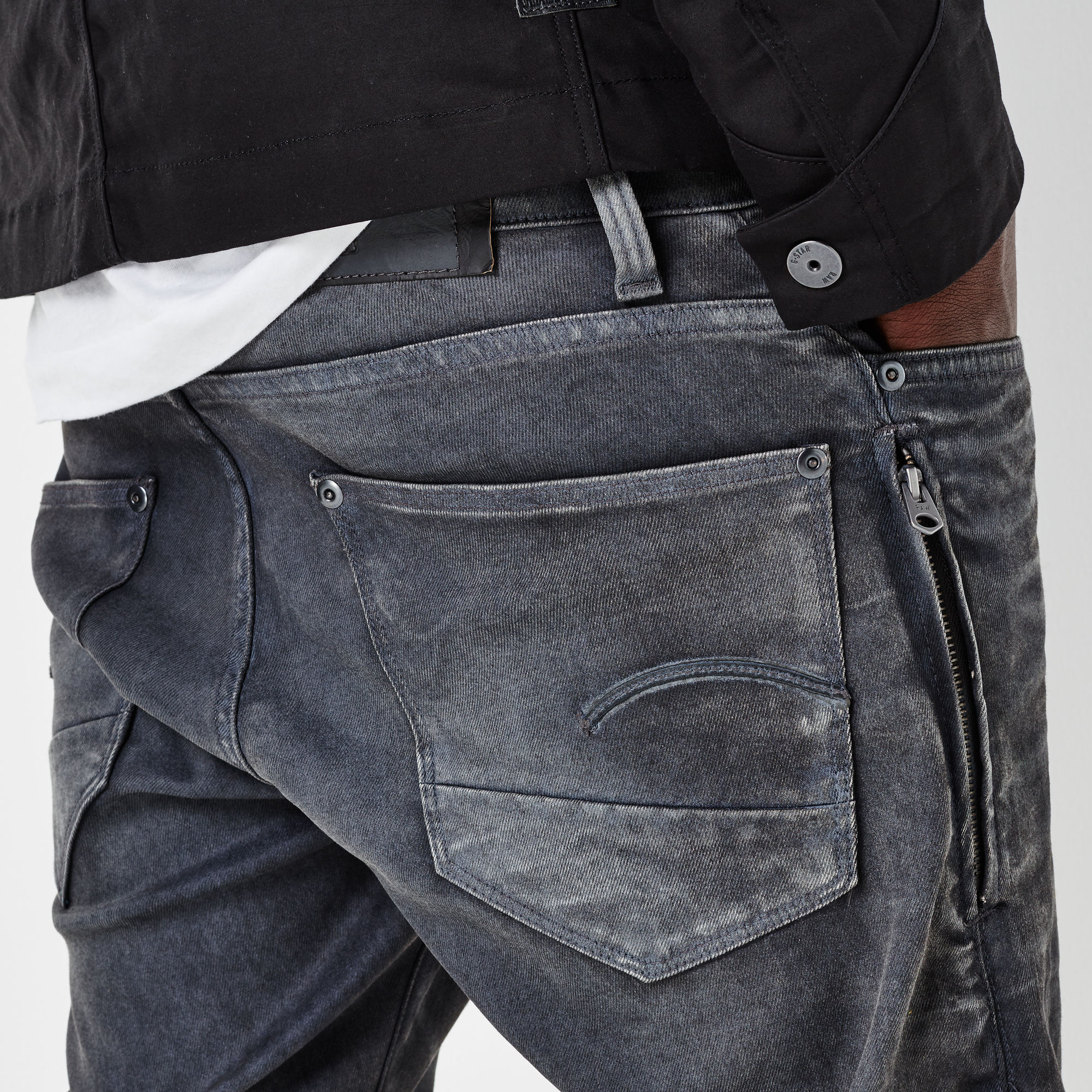 Revend Zip Super Slim Jeans | dk aged cobler | G-Star RAW®