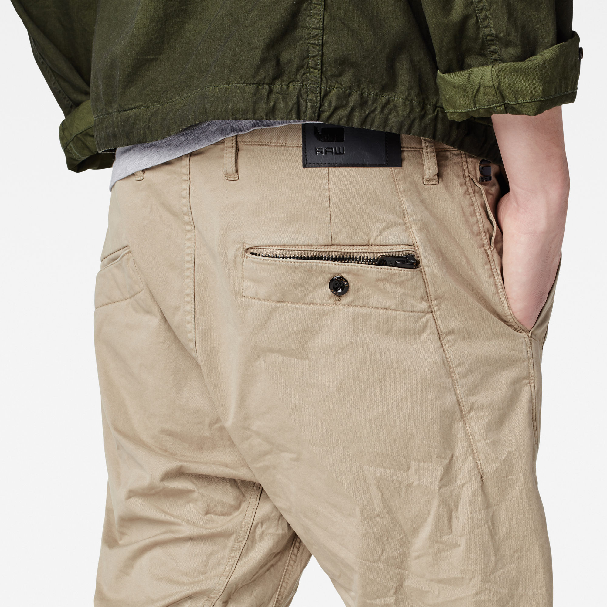 Bronson Zip Tapered Cuffed Chino dune GStar RAW®