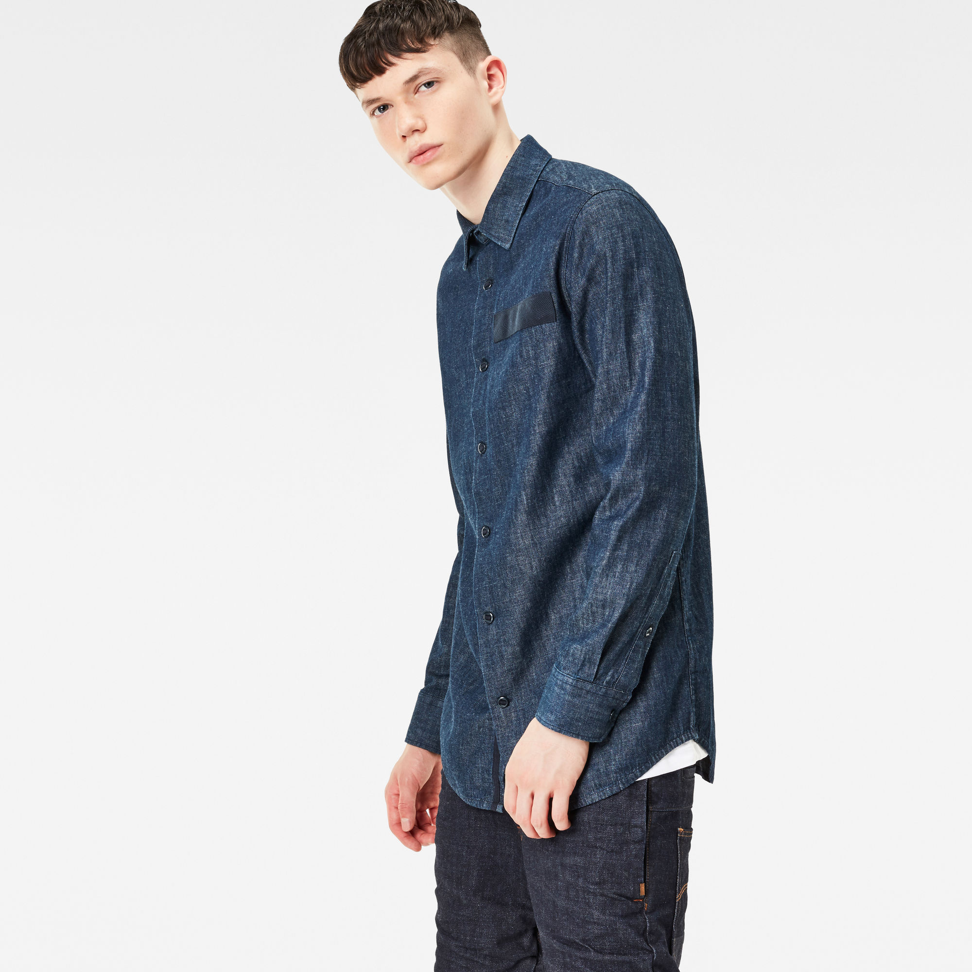 MT Denim Straight Shirt | rinsed | G-Star Sale Men | G-Star RAW®