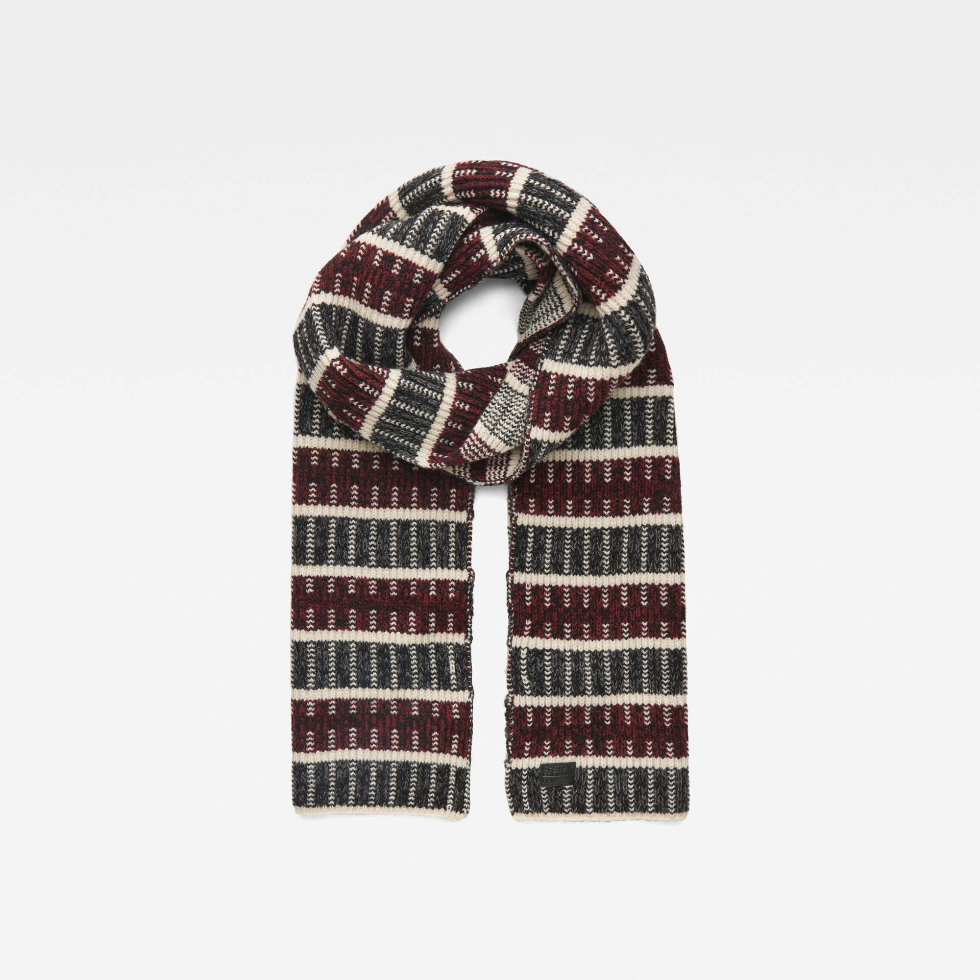 Rib jacquard scarf