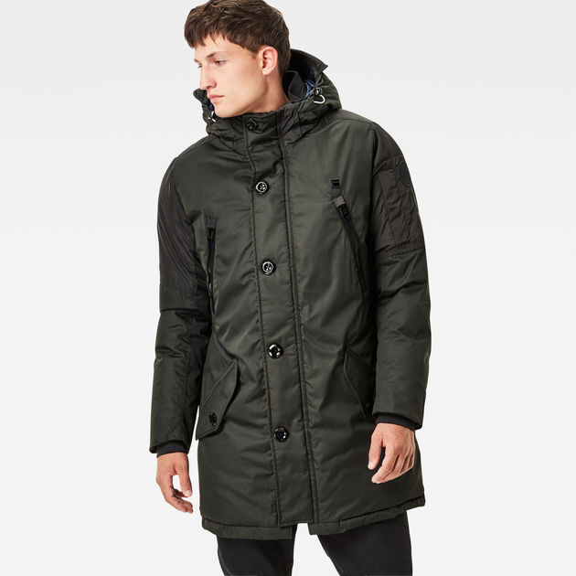 Whistler Hooded Parka | Asfalt | G-Star Sale Heren | G ...