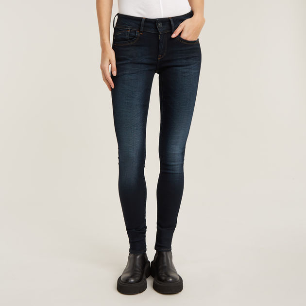 Lynn Mid Waist Skinny Jeans | ダークブルー | G-Star RAW® JP