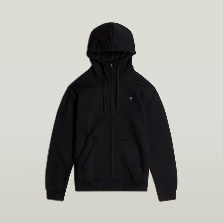 Premium Core Zip Thru Hoodie | ブラック | G-STAR® JP