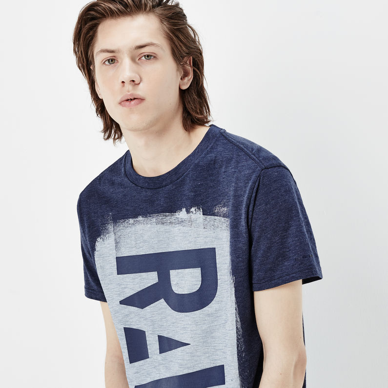 G-Star RAW® Grethus T-shirt Dark blue detail shot