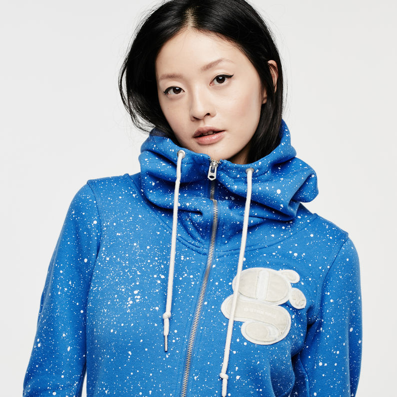 G-Star RAW® Menya Hooded Vest Sweat Light blue