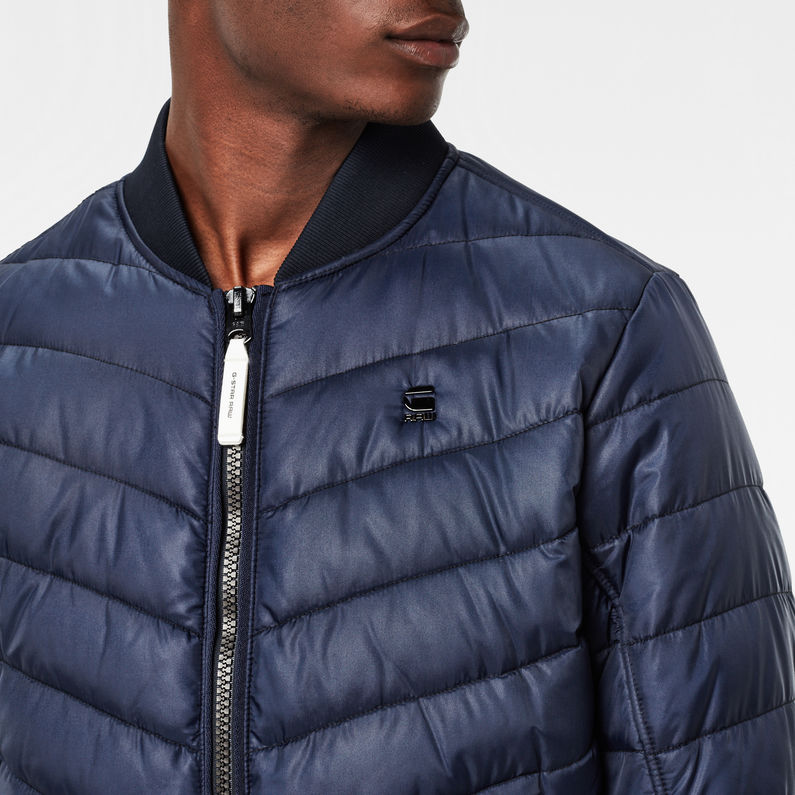 G-STAR Outlet Meefic Bomber Overshirt Dark blue detail shot