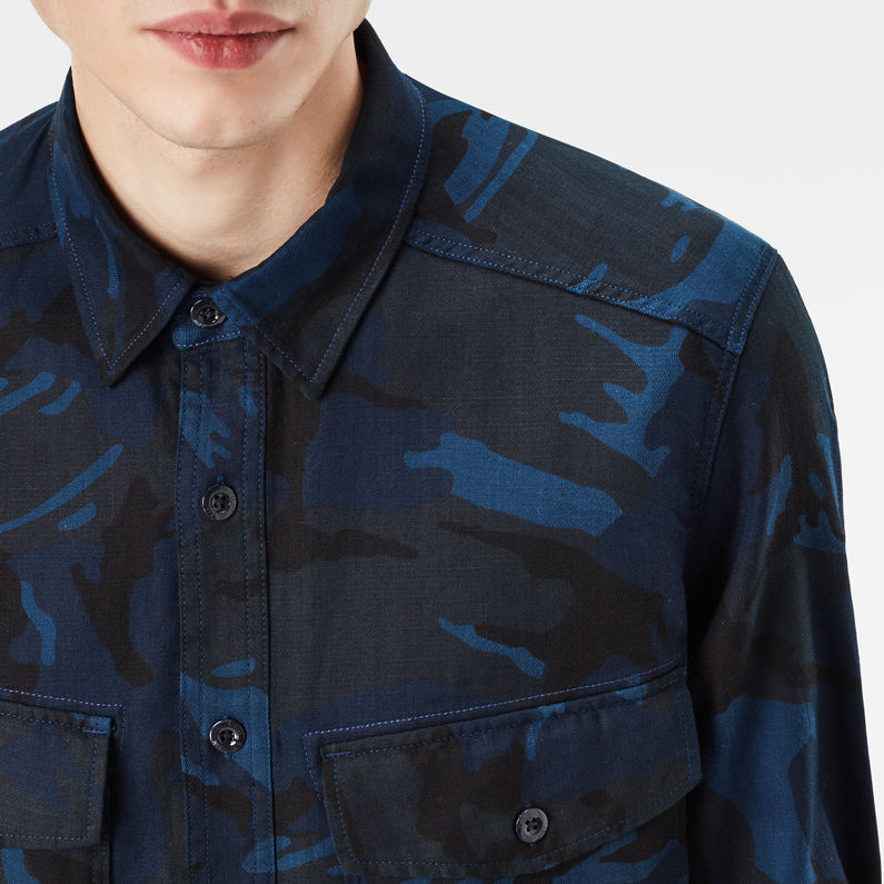 G-STAR Outlet Type C Straight Long Shirt Medium blue