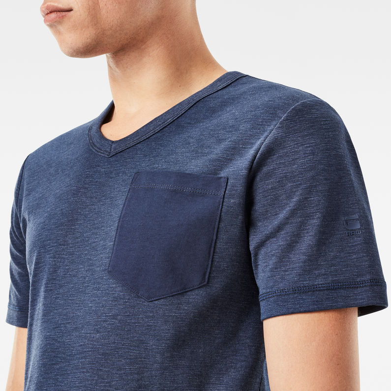 G-Star RAW® Kantano Pocket T-Shirt Dark blue detail shot