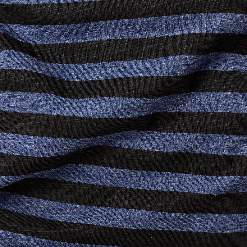G-Star RAW® Ostali Stripe Tanktop Dark blue fabric shot