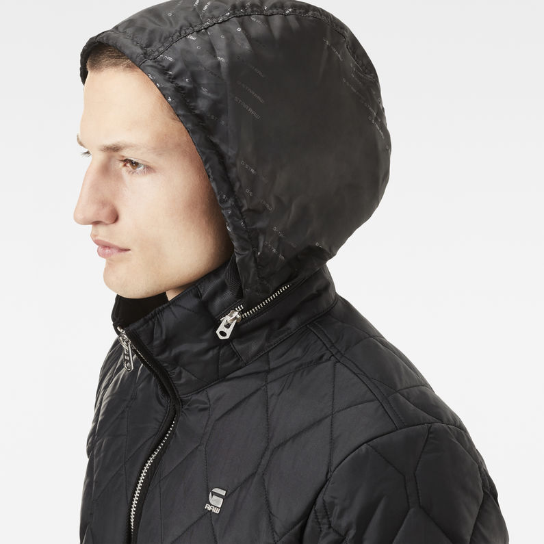 G-Star RAW® Meefic Quilted Overshirt Black detail shot