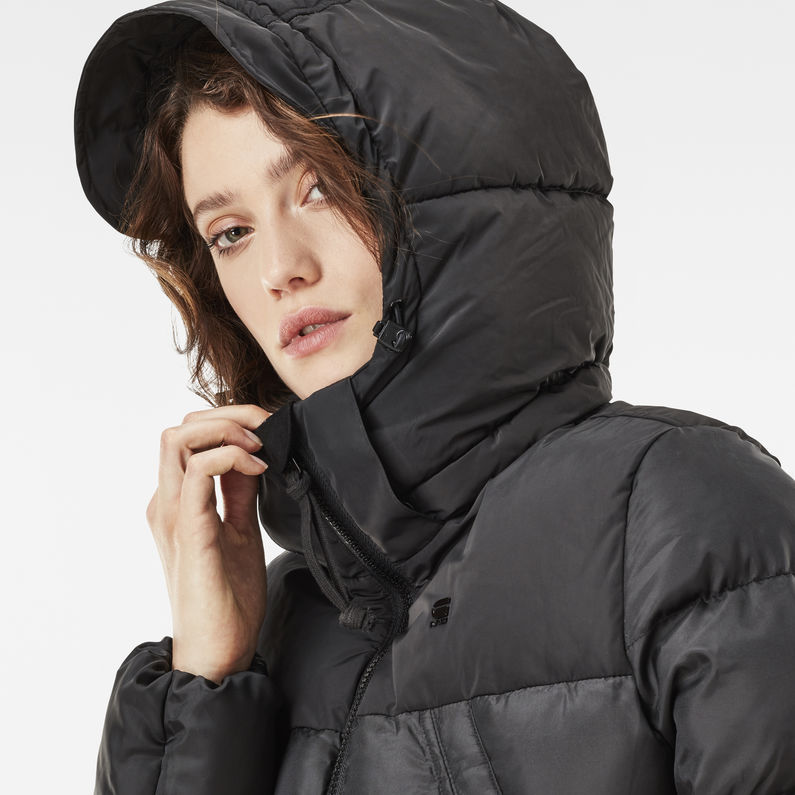 G-Star RAW® Whistler Hooded Slim Hedley Black detail shot