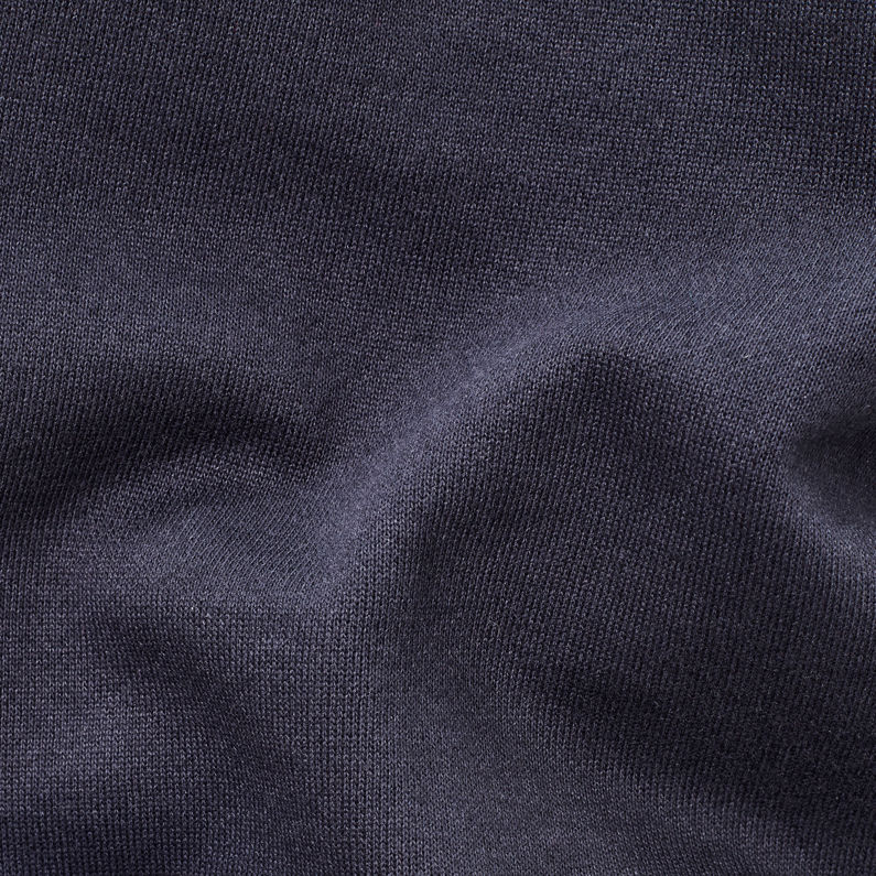 G-Star RAW® Xondo Hooded Zip Sweater Dark blue fabric shot
