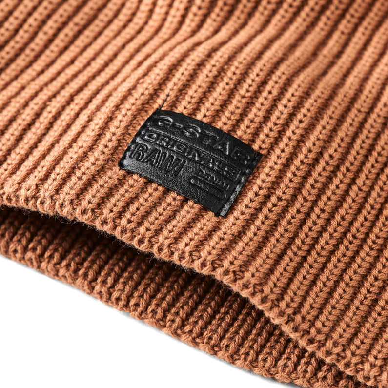 G-Star RAW® Cart Beanie Beige detail shot buckle