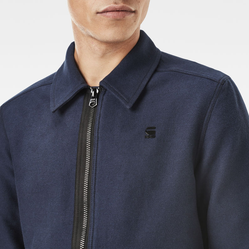 G-Star RAW® Type C Clean Overshirt Dark blue detail shot