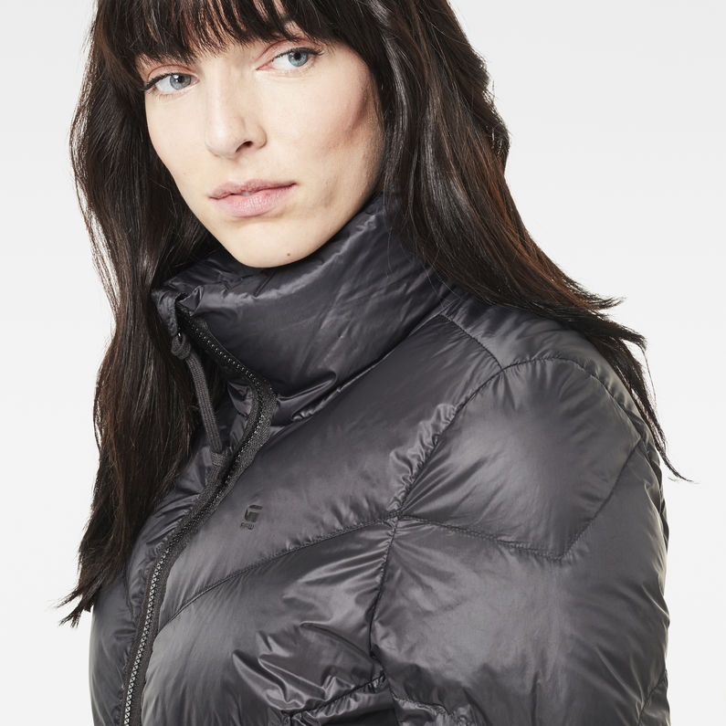 G-Star RAW® Alaska Down Slim Hedley Black detail shot