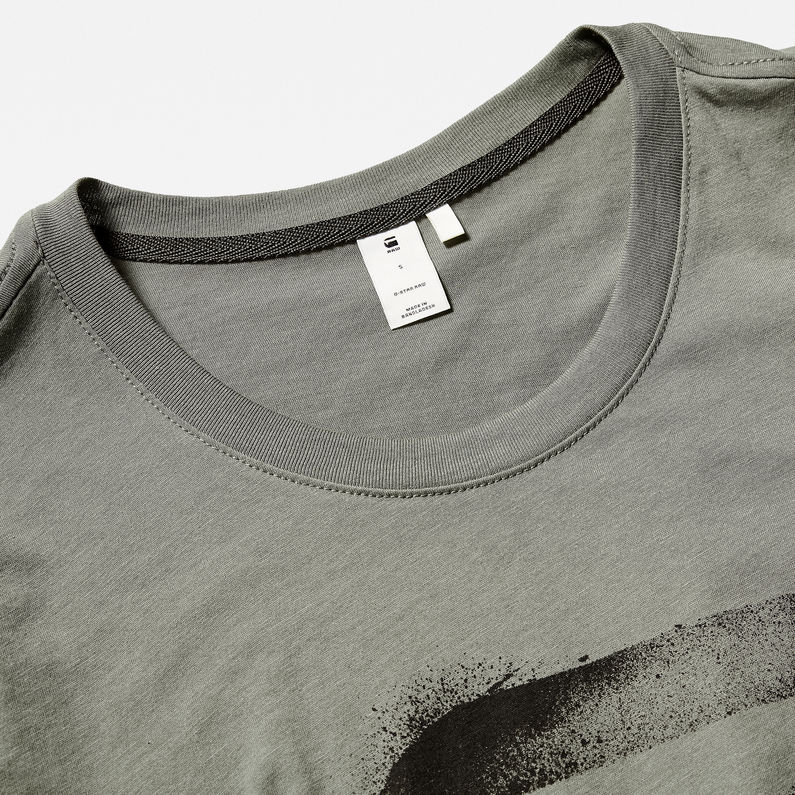 G-Star RAW® Theagan Slim T-Shirt Green detail shot