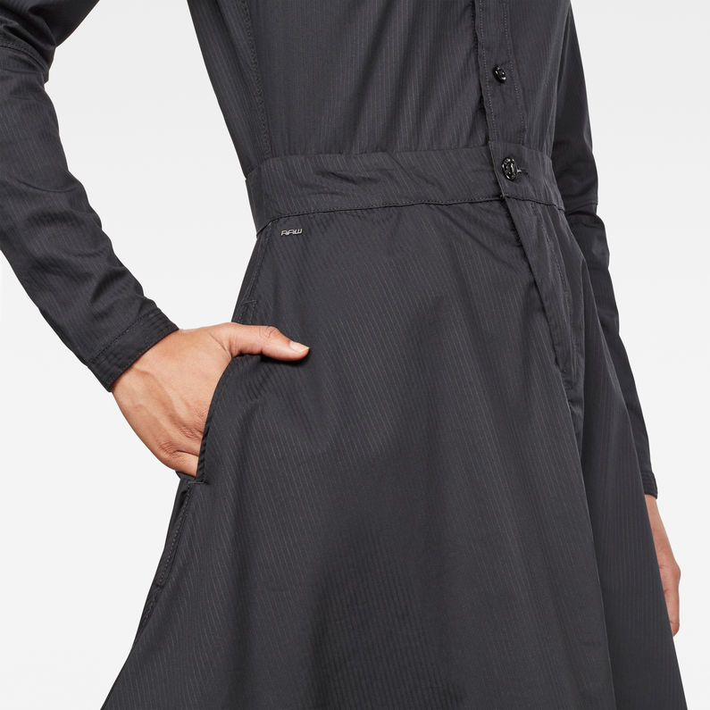 G-Star RAW® Core Flare Dress Black detail shot