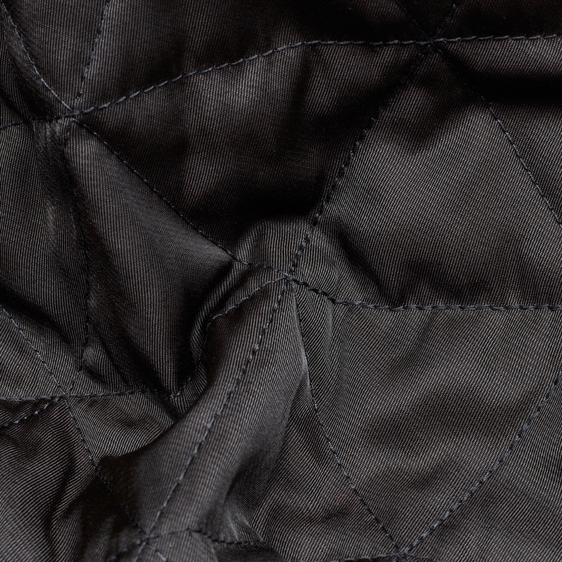 G-Star RAW® Rackam Deconstructed Padded Slim Bomber Black fabric shot