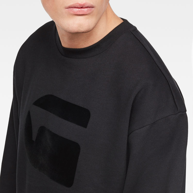 G-Star RAW® Stor Sweater Black detail shot