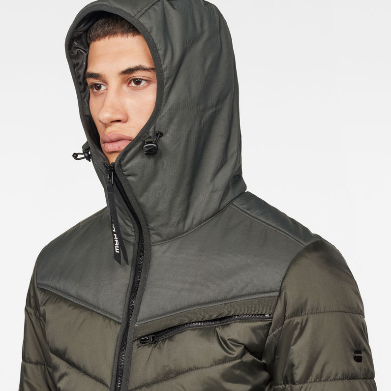 G-Star RAW® Attacc Hooded Overshirt Grey detail shot