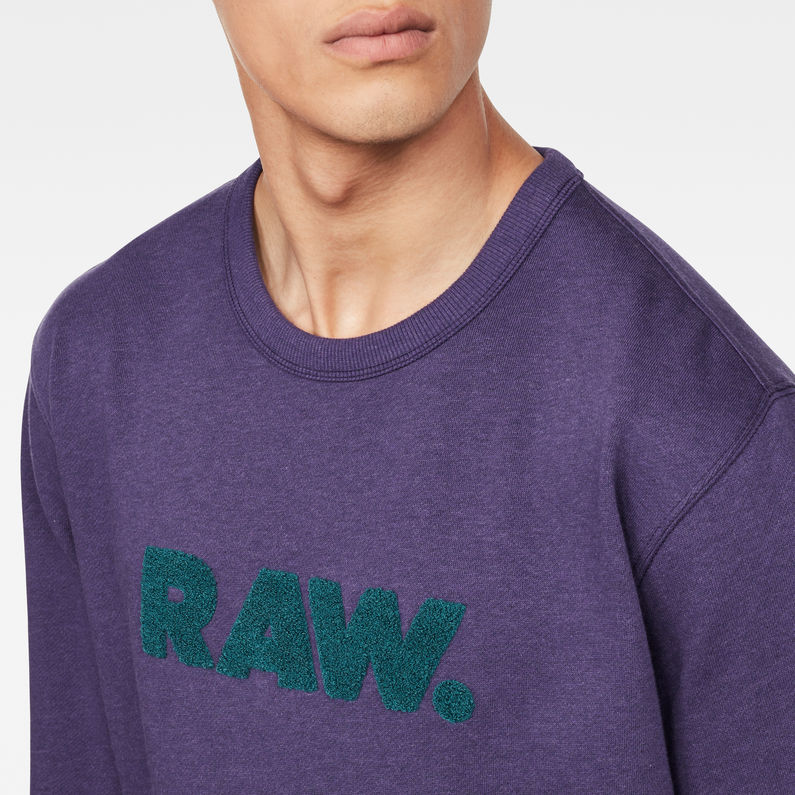 G-Star RAW® Hodin Sweater Purple detail shot