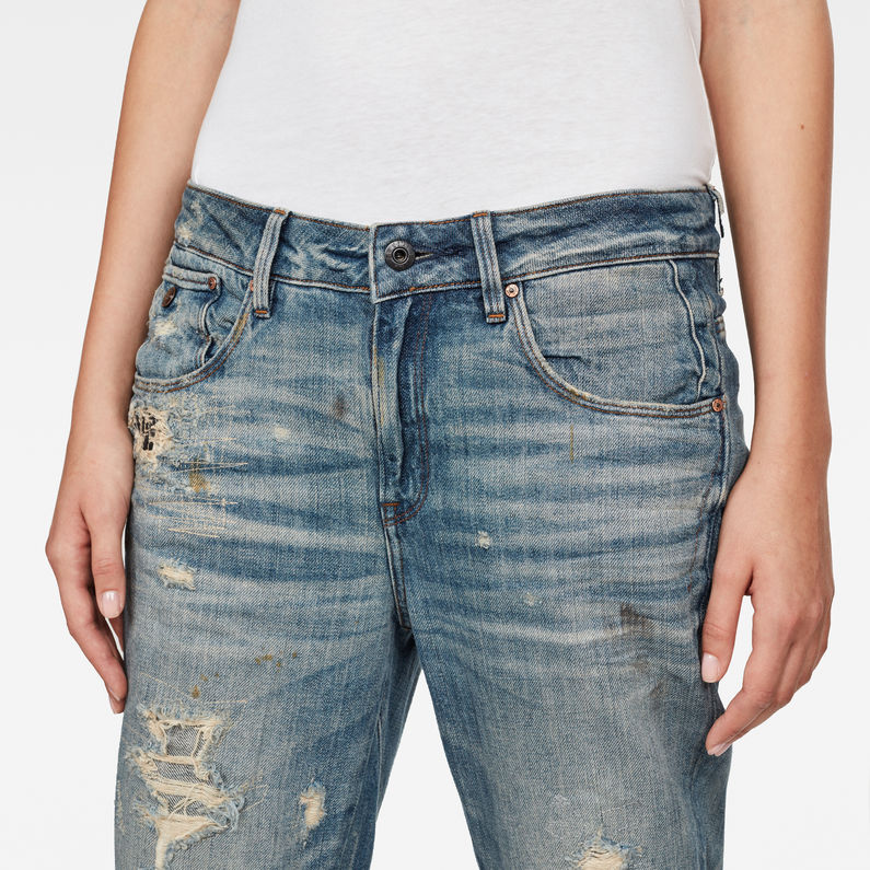 G-Star RAW® Raw Essentials Arc 3D Mid-Waist Boyfiend Jeans Mittelblau