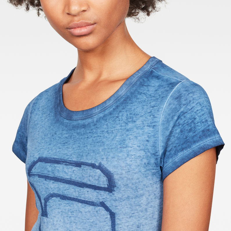 G-Star RAW® Thilea Slim T-Shirt Dark blue detail shot