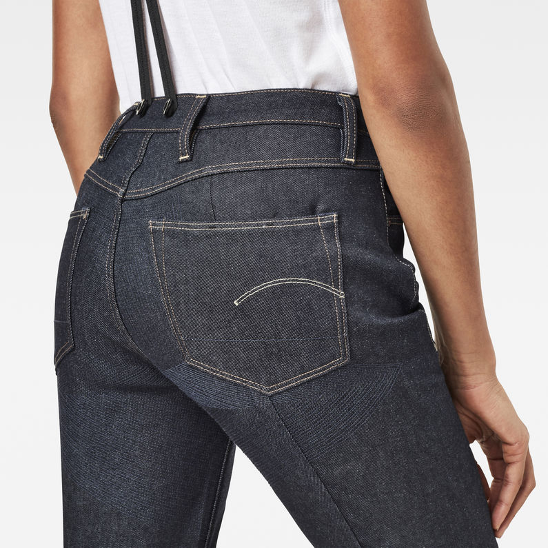 G-Star RAW® Lanc Straight Overall Prestored Jeans Dark blue detail shot