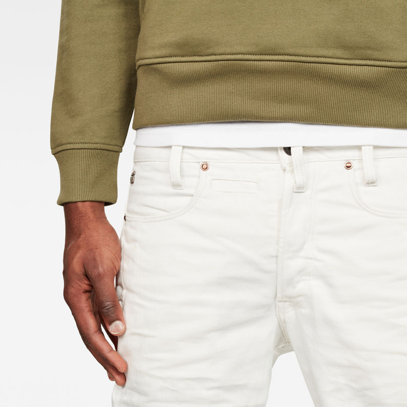 G-Star RAW® Raw Essentials Staq 3D Tapered Jeans White