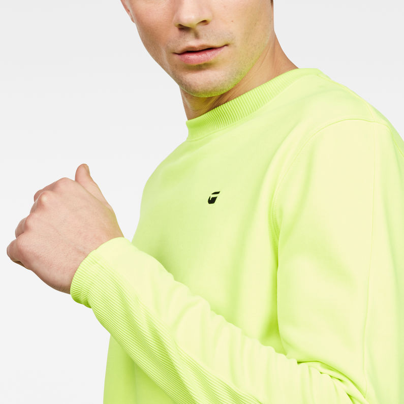G-Star RAW® Carnix Slim Sweater Yellow detail shot