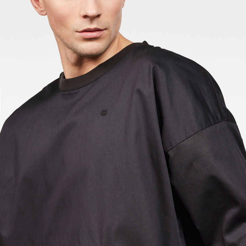 G-Star RAW® Hybrid Archive Woven Overshirt Black detail shot