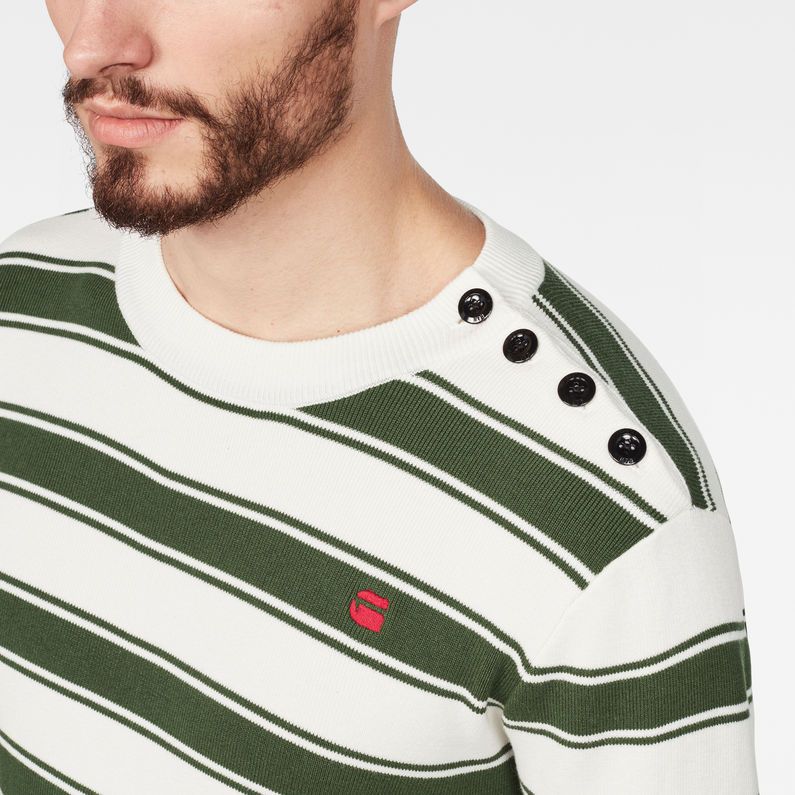 G-Star RAW® Dadin Knit Green detail shot