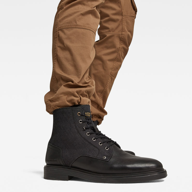 G-Star RAW® Rovic Zip 3D Tapered Pants Brown detail shot