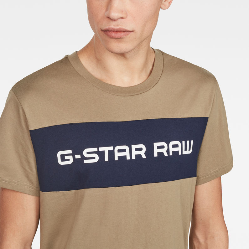 G-Star RAW® Brocius T-Shirt Beige detail shot