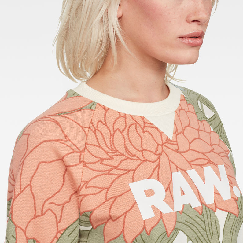 G-Star RAW® A-Craft Cropped Sweater White detail shot