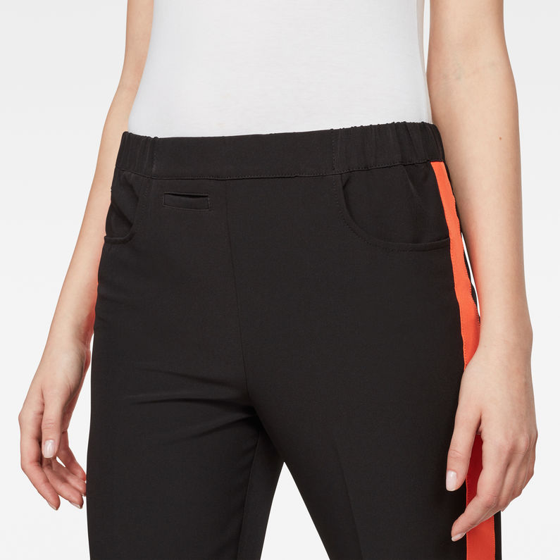 G-Star RAW® D-staq sp high-waist skinny pull on Black detail shot