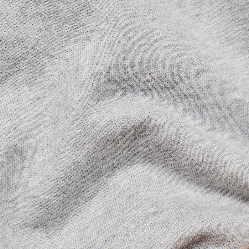 G-Star RAW® Flemster Relaxed Cropped Hooded Sweater Grey fabric shot