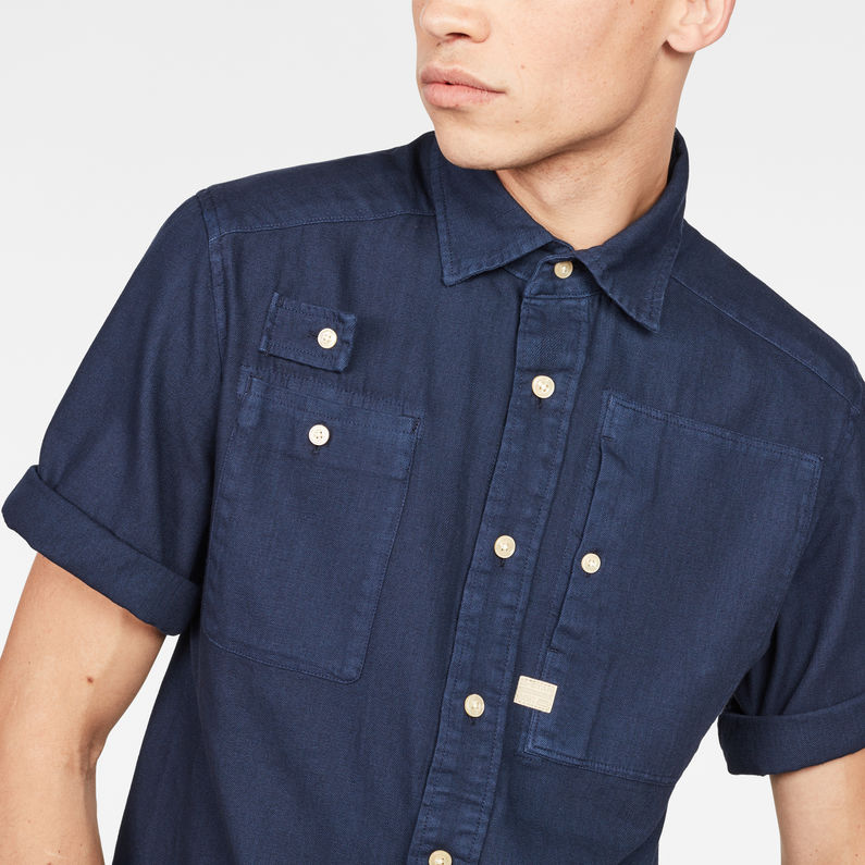 G-Star RAW® Hybrid-Archive Utility Straight Shirt Dunkelblau