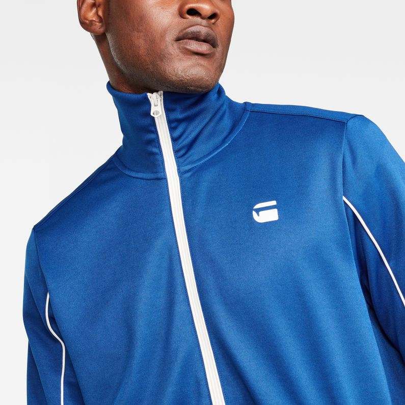 G-Star RAW® Lanc Slim Tracktop Sweater Medium blue detail shot