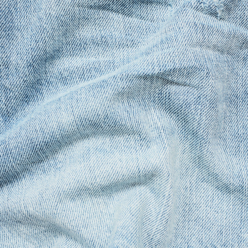 G-Star RAW® Arc High waist Boyfriend Ripped Shorts Light blue fabric shot