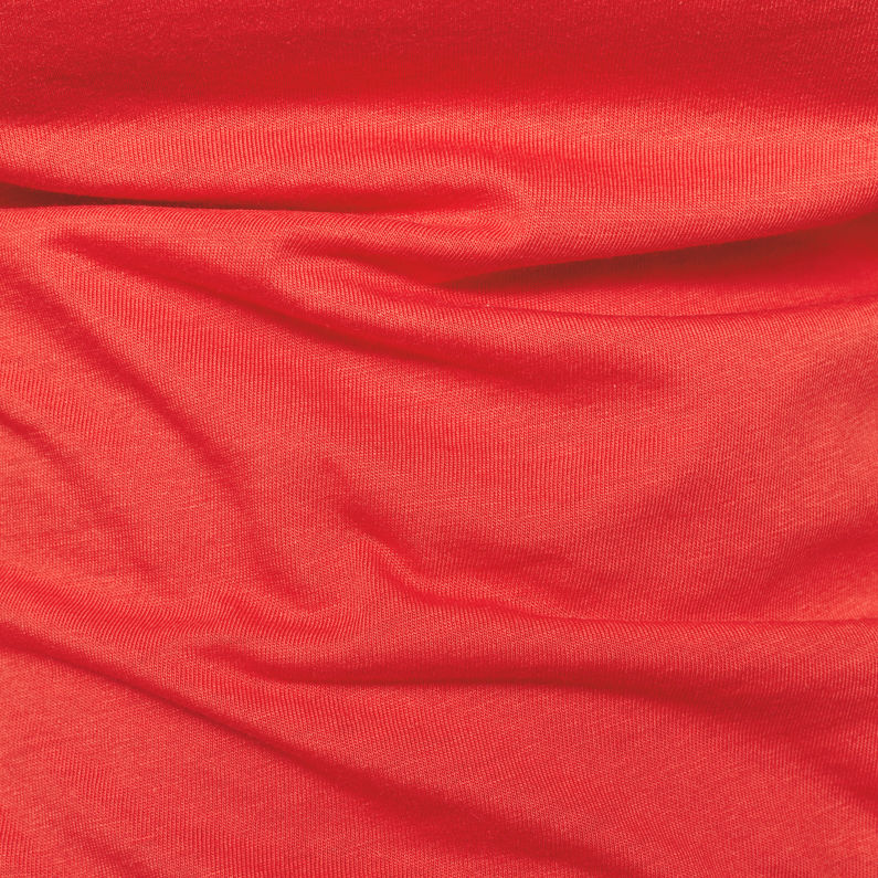 G-Star RAW® Eyben Slim V-Neck T-Shirt Red fabric shot