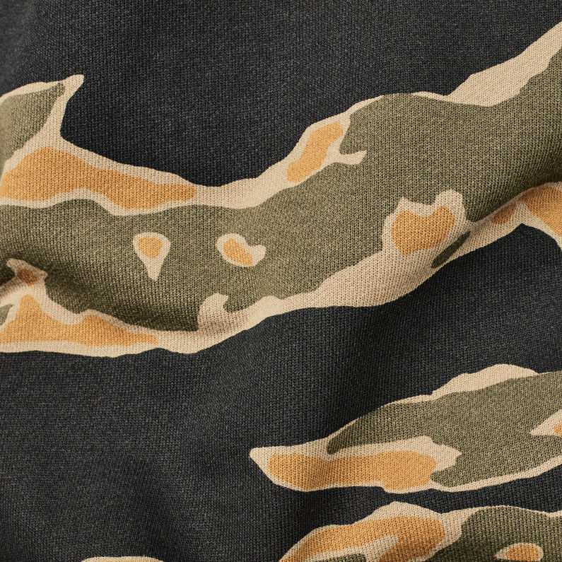 G-Star RAW® Tertil Stalt Deconstructed Sweater Green fabric shot
