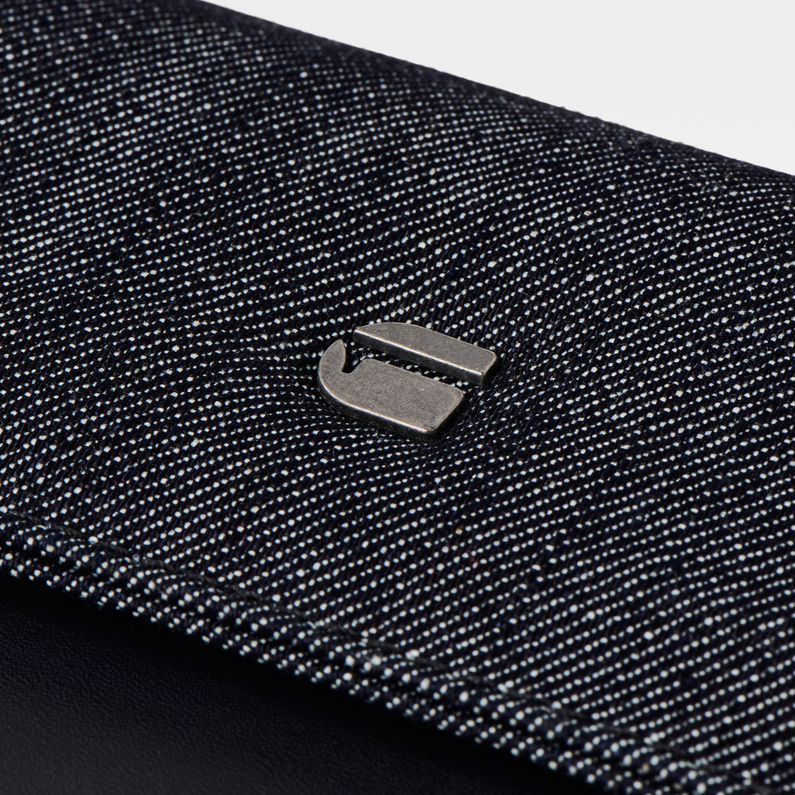 G-Star RAW® Ansem Wallet Dark blue detail shot