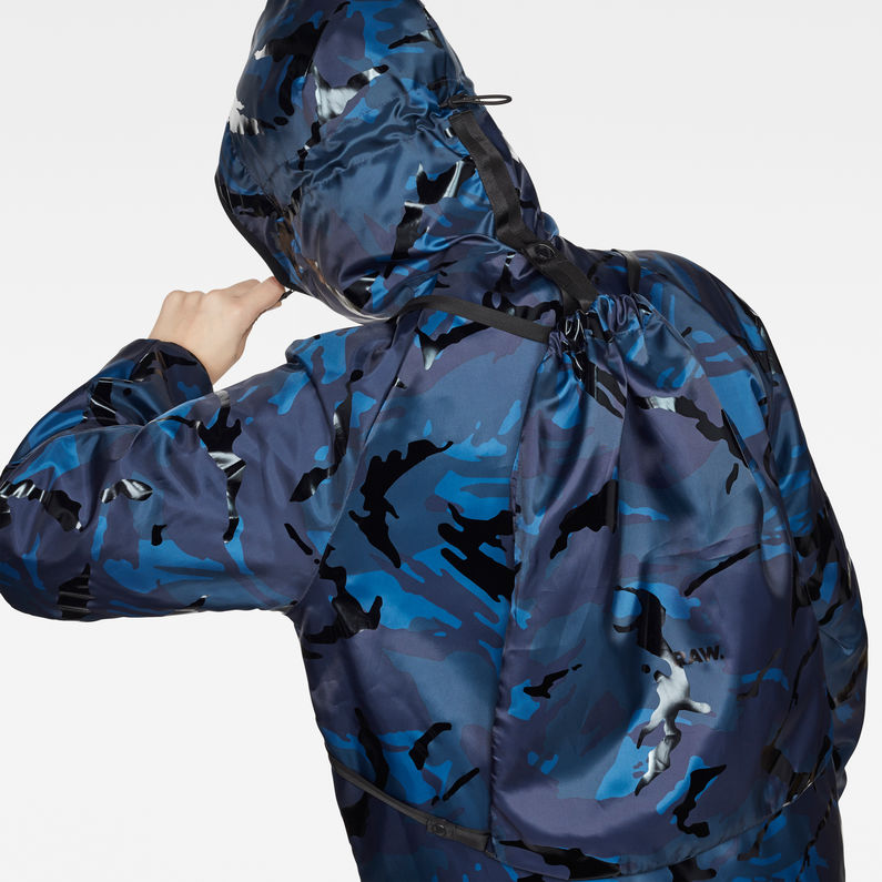 G-Star RAW® Strett hooded padded parka + gymbag Dark blue detail shot
