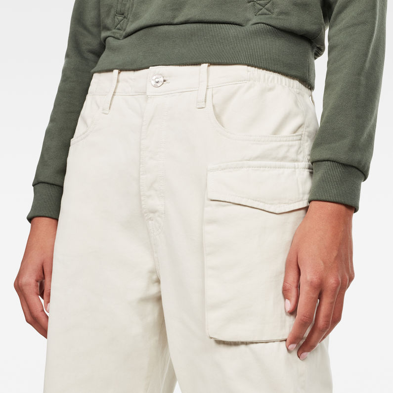 G-Star RAW® Tendric 3D Mid Boyfriend Pants White detail shot