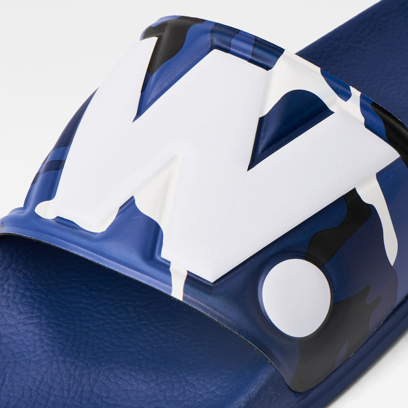 G-Star RAW® Cart Pattern Slide Medium blue detail