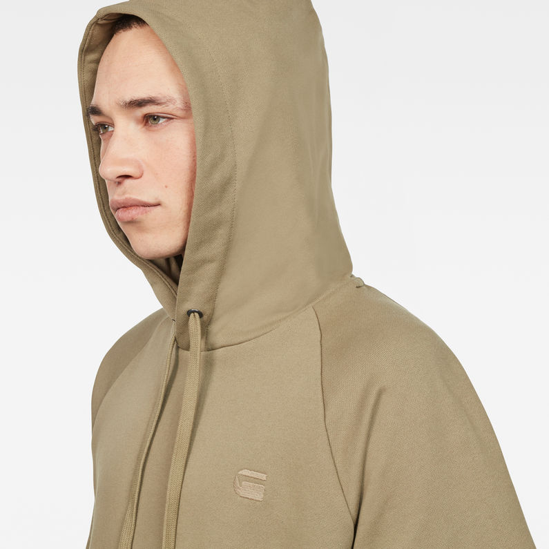 G-Star RAW® Tendric Stor Hooded 1/2-Sleeve Sweater Grün detail shot