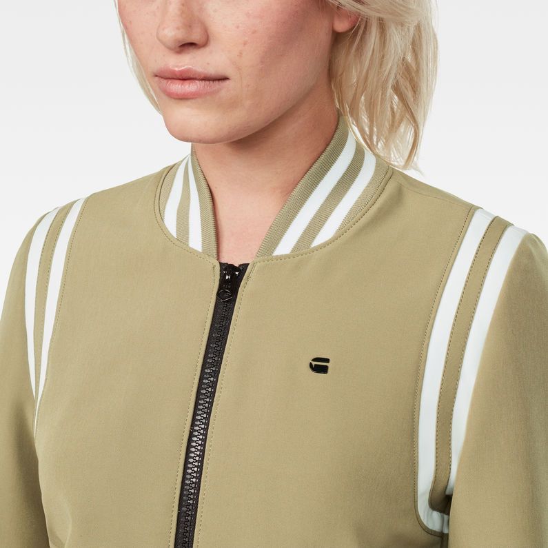 G-Star RAW® Deline Slim Bomber Beige detail shot