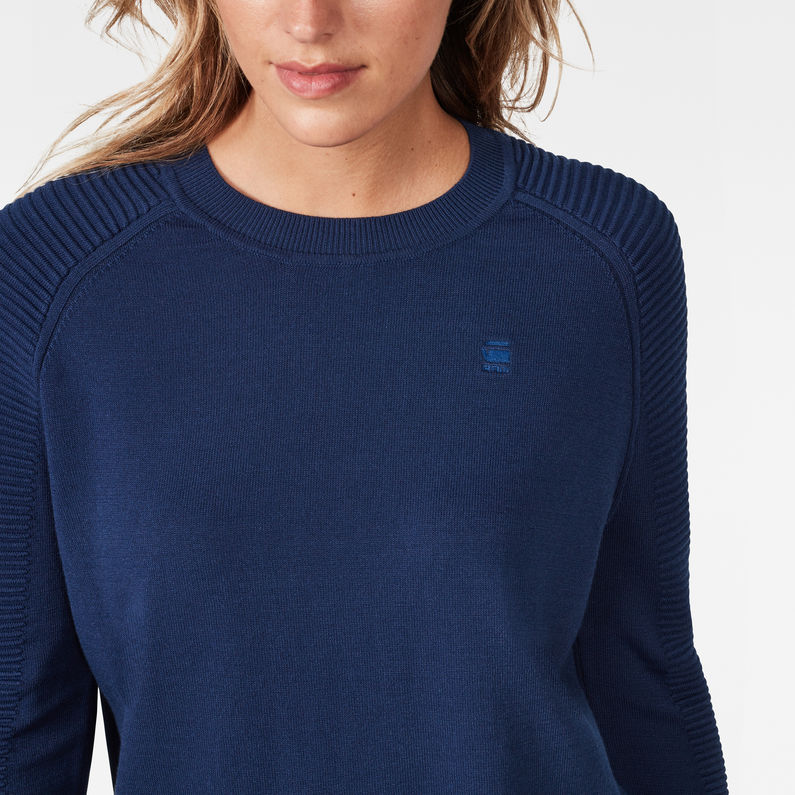 G-Star RAW® Suzaki Knit Dark blue detail shot